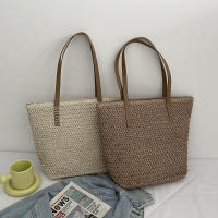 Bolso de ratán tejido para mujer, bolsa de hombro de gran capacidad para vacaciones en la playa, informal, a la moda - details 29