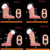 Empaque privado Sexy SXXY Silicona 4 Tamaños Ultra Hueco Dildo Manga para agrandar el pene masculino Funda realista de extremo abierto para hombres - details 2