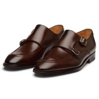Zapatos con tirantes de monje doble, lujosos zapatos de cuero para ocasiones formales - details 0