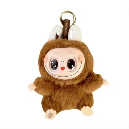 Bubble materab Heart Macaron peluche muñeca llavero dorado - 1