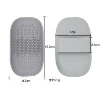 Almohadilla de limpieza de silicona mango con esquinas redondeadas placa de limpieza jabón de silicona caja de asfalto almohadilla de limpieza herramientas de maquillaje belleza limpieza - details 2