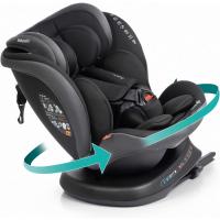 Silla de Coche Rodia Plus i-Size Ajustable, Rotativa de 360°, Protección Lateral, Reclinable y Evolutiva Para Niños de 0-12 Años Negro con Relieve - details 5