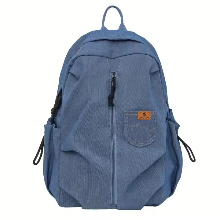 Mochila para deportes al aire libre: moderna mochila vaquera con múltiples compartimentos, cierre de cremallera y bolsillos utilitarios para correr, entrenar y uso informal - 1