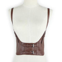 Cinturón de Cuero Vintage Steampunk Chaleco Corset Ancho Estilo Deportivo y al Aire Libre - details 3
