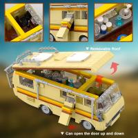 Bloques de construcción de coche Breaking Bad para niños, juguete de ladrillos para armar vehículo Camper, serie MOVE - details 1