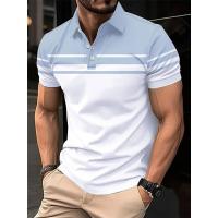 POLO con botones estampados a rayas de verano para hombre Polo deportivo - details 1
