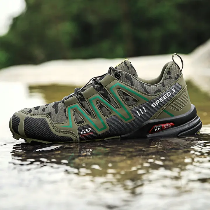 Zapatos ligeros de senderismo al aire libre para hombre, calzado deportivo antideslizante para caminar - 1