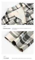 Pijamas 100% Algodón Estilo Casual para Hombre y Mujer Conjunto de 2 Piezas - details 16