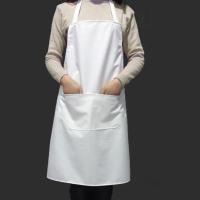 Delantal blanco fácil de usar cocina de moda y comedor unisex con bolsillos - details 1
