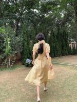 Vestido Versátil de Té con Cuello de Muñeca para Mujer Cintura Ajustada, Adelgazante, Perfecto para Primavera/Verano - details 6