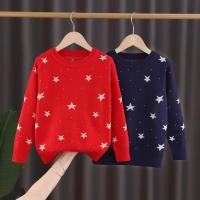 2025 Ins nuevos suéteres de invierno para niñas suéter de estrella prendas de punto ropa para niños - details 0