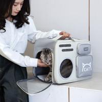 Mochila portamascotas portátil, bolsas de viaje plegables y transpirables para perros, cómoda bolsa de transporte para gatos de gran capacidad, suministros para mascotas - details 6