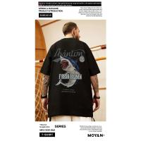 Camiseta Hip Hop para Hombre Manga Corta, Algodón, Estampado, Talla Grande 8XL, Novedad de Verano - details 14