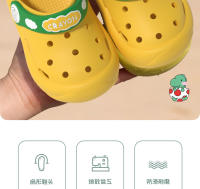 Zapatos de agujero de gato de dibujos animados, zapatillas antideslizantes de suela blanda para bebé, playa, bebé, niños, zapatillas frías - details 2