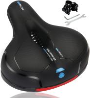 Asiento de bicicleta cómodo para hombre y mujer, cojín ancho de espuma viscoelástica, resistente al agua - details 0