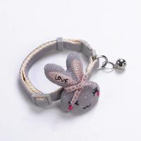 Collar con campana de conejo pequeño de dibujos animados, conjunto de cuello de peluche para perro pequeño, Collar para gato, 1 ud. - details 2