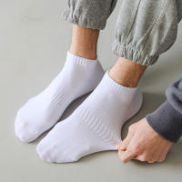 Calcetines deportivos tobilleros para hombre, medias transpirables de corte bajo, de algodón, suaves, informales, 5 pares - details 4