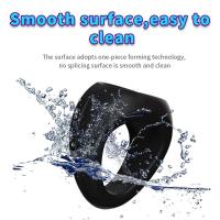 Leten silicona retrasar la eyaculación jaula de castidad súper pequeña anillo ajustable anillo de escroto juguete sexual masculino para hombres - details 9