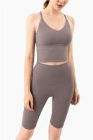 Pantalones cortos de gimnasio sin costuras para mujer, mallas de entrenamiento para correr, pantalones cortos de yoga para fitness, 2025 - details 7