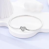 Pulsera con dije de planta en forma de corazón de vid de Plata de Ley 925, dijes de cuentas, colgantes, joyería fina para mujeres y niñas - details 2