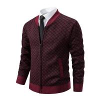 Cardigan de Invierno para Hombres Cuello de Béisbol Casual Chaqueta Deportiva de Pello - details 15
