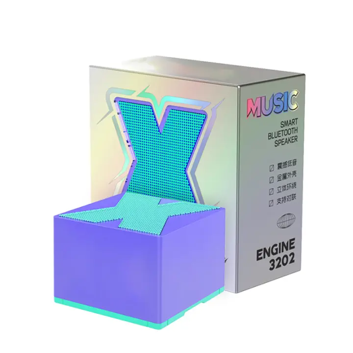 X-altavoz HIFI inalámbrico de música, Subwoofer envolvente, portátil, Mini Metal, TWS, Bluetooth Boombox con micrófono para regalos creativos - 1