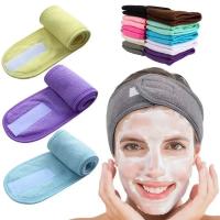 Diadema Facial de SPA para mujer, toalla de maquillaje para el cabello, diademas para lavado de cara, gorros de ducha suaves para el cabello, accesorios para el baño, 5 unidades - details 10