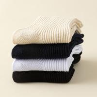 3 pares de calcetines informales de punto con punta descubierta, calcetines de tubo cortos antideslizantes de Color sólido, medias simples, calcetines de media pantorrilla para mujer - details 3