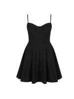 Vestido de Verano Doble Capa Camisola Articat con Correa de Spaghetti Slim, Elegante Falda de Princesa sin Espalda - details 5