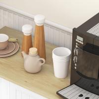 Armario de Cocina con Estante de Puerta Almacenamiento Magnético Ajustable Blanco y Roble - details 8
