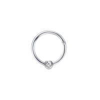 1-5 uds 16G moda 316L acero inoxidable CZ bisagras septum Clicker anillos de aro para la nariz Daith Helix Tragus cartílago Piercing joyería - details 5