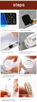 Nuevo sello transparente nueva uña de sello de penetración completa mango de la cabeza de sello flor raspador de 2,4cm cabeza de - details 6