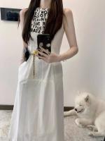 Vestido sin mangas para mujer verano 2025 nuevo diseño de nicho, corte ajustado, estilo casual occidental, falda larga - details 4