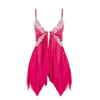 Camisón erótico con cuello en V profundo para mujer, lencería Sexy, ropa interior de encaje transparente, ropa de dormir Floral - details 9