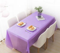 Mantel de Mesa Desechable Reutilizable BPA Libre Cubierta de Mesa de Plástico para Fiestas, Picnics, Acampamientos al Aire Libre - details 1