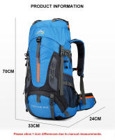 Mochila de Montañismo al Aire Libre para Hombres y Mujeres Bolsa de Viaje y Camping de 70L Mochila de Deporte con Diseño para Hombres y Mujeres Capacidad de 60-80 Litros - details 7