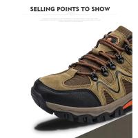 Zapatos de senderismo al aire libre anti-terciopelo para hombre, zapatos deportivos para viajes, senderismo, zapatos casuales para deportes al aire libre - details 2