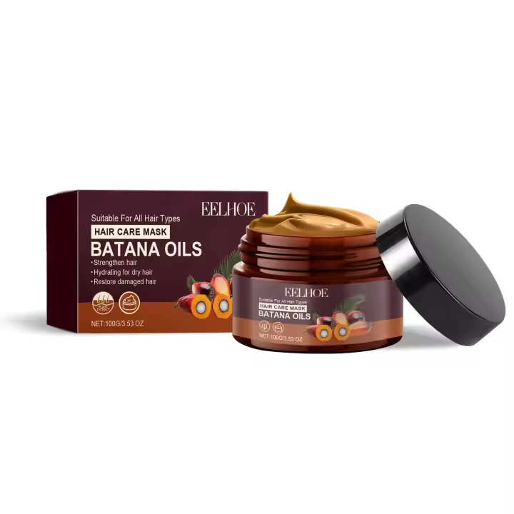 Mascarilla para el cuidado del cabello Batana Fluffy, suave, calmante y activadora de queratina - 1