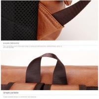Bolsos de cuero retro pu, mochilas universitarias de moda para hombres, mochilas de computadora casuales, mochilas - details 21