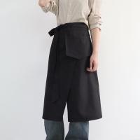 Delantal impermeable duradero y moderno, delantal ajustable de algodón dividido, delantal de cocina transpirable antiincrustante para el hogar - details 4