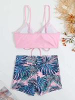 Bikinis con cordón frontal, cintura alta para mujer, bañadores de mujer, bañador para nadar, ropa de playa 2025 - details 64
