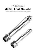 Ducha de acero inoxidable Leten de 7 orificios laterales para enema, limpiador de metal, tapón anal, juguetes sexuales anales. - details 1