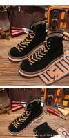 Zapatos de cuero vacuno puro de alta gama, estilo casual de herramientas, zapatos de tablero de caña alta - details 10