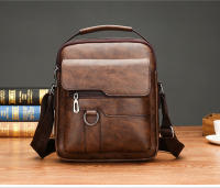 Bolso De Hombro Para Hombre De Cuero Vintage Lujo Bolso Mensajero Casual Bandolera Pequeña Bolso De Negocios Estilo Vintage - details 3