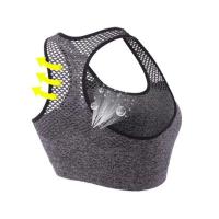 Sujetador deportivo transpirable para mujer, Top deportivo acolchado sin aros, absorbe el sudor, para correr - details 7