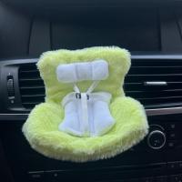 Bonito asiento de seguridad para muñeca de coche, resistente con cinturón de seguridad, modelo de silla de dibujos animados, fácil de instalar, ambientador anticaída, Clip de ventilación para viaje - details 6