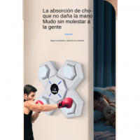 Máquina de Boxeo Musical Máquina de Boxeo Electrónica Portátil con Soporte de Pared y Bluetooth para Boxeo con Guantes - details 6