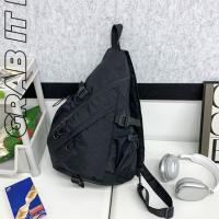 Bolso de pecho de Color sólido para hombre, bolso de hombro de tela Oxford multifuncional de gran capacidad, hombro ajustable, estilo coreano - details 11