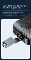 VAORLO-receptor de Audio con Bluetooth 5,3, adaptador inalámbrico de música estéreo Hifi con micrófono HD, AUX, R/L, RCA, compatible con TF/USB, u-disk, Play, 3,5 MM - details 5