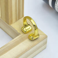 Joyería española UNODE50, dos anillos abiertos de cristal rectangular facetado gris, pareja de moda clásica, accesorios de fiesta que combinan con todo, populares en verano - details 7